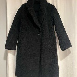 Uniqlo Charcoal Teddy Jacket
